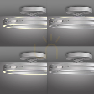 PURE LOOP 6552-95 Silberne Deckenleuchte, 2xLED 14 PURE LOOP 6552-95 Silberne Deckenleuchte, 2xLED small 14