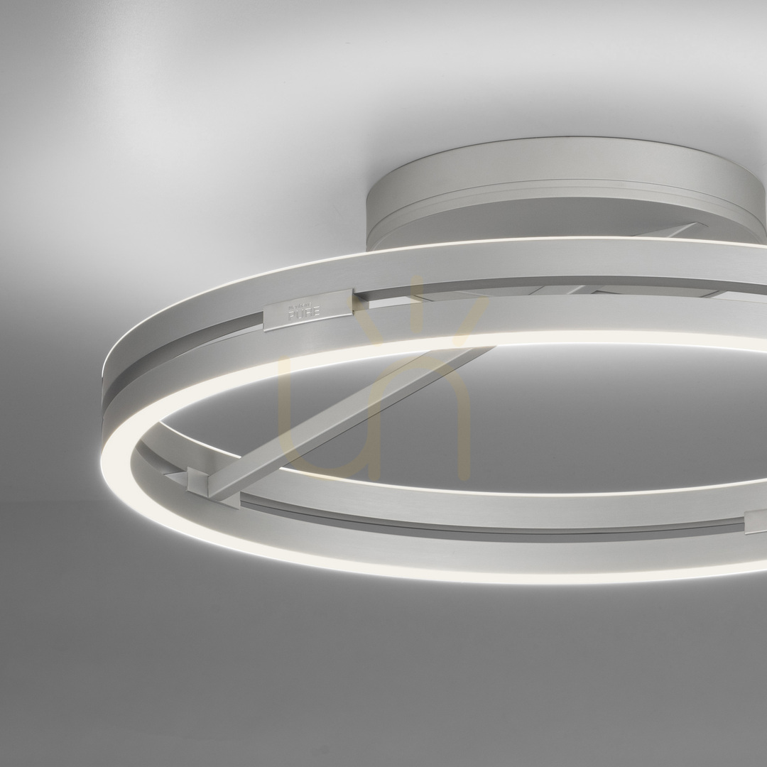Prüfen PURE LOOP 6552-95 Silberne Deckenleuchte, 2xLED PURE LOOP 6552-95 Silberne Deckenleuchte, 2xLED