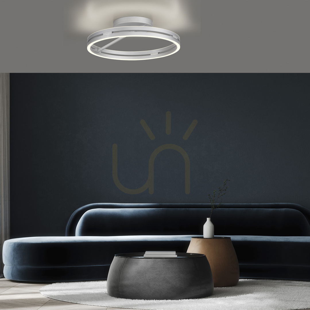 Vorschau PURE LOOP 6552-95 Silberne Deckenleuchte, 2xLED PURE LOOP 6552-95 Silberne Deckenleuchte, 2xLED