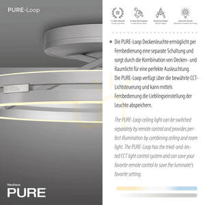 PURE LOOP 6552-95 Silberne Deckenleuchte, 2xLED 4 PURE LOOP 6552-95 Silberne Deckenleuchte, 2xLED small 4