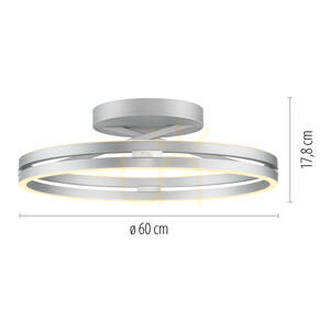 PURE LOOP 6552-95 Silberne Deckenleuchte, 2xLED 8 PURE LOOP 6552-95 Silberne Deckenleuchte, 2xLED small 8