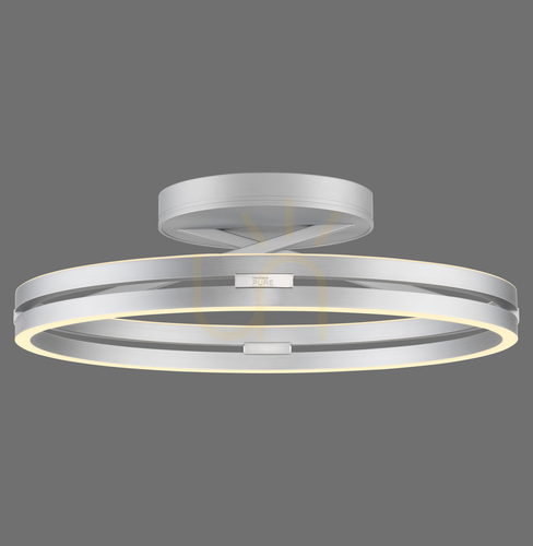 Prüfen PURE LOOP 6552-95 Silberne Deckenleuchte, 2xLED