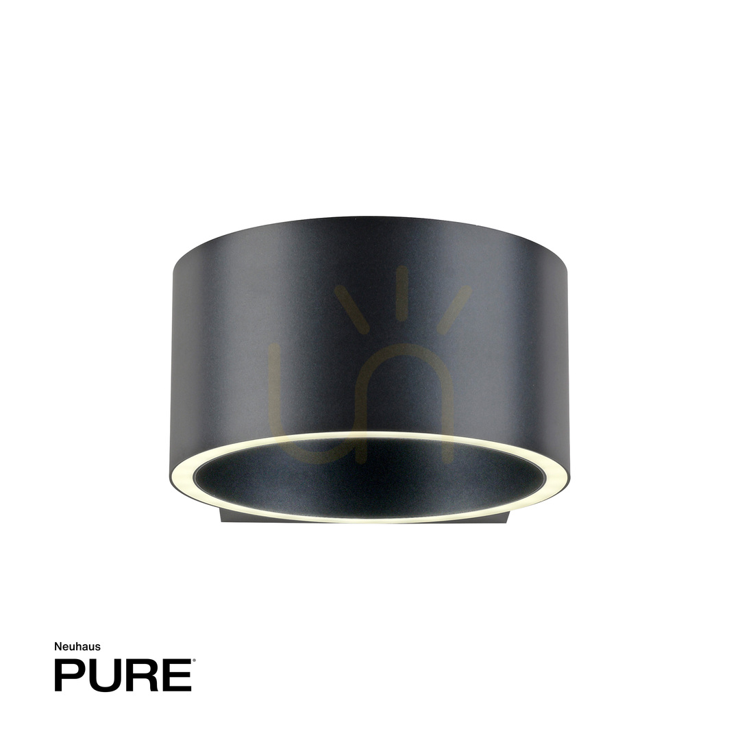 Aussicht PURE CLIPSE 8561-15 Wandleuchte, grau, 2xLED PURE CLIPSE 8561-15 Wandleuchte, grau, 2xLED