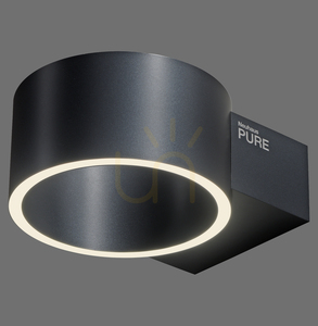 PURE CLIPSE 8561-15 Wandleuchte, grau, 2xLED 0 PURE CLIPSE 8561-15 Wandleuchte, grau, 2xLED small 0
