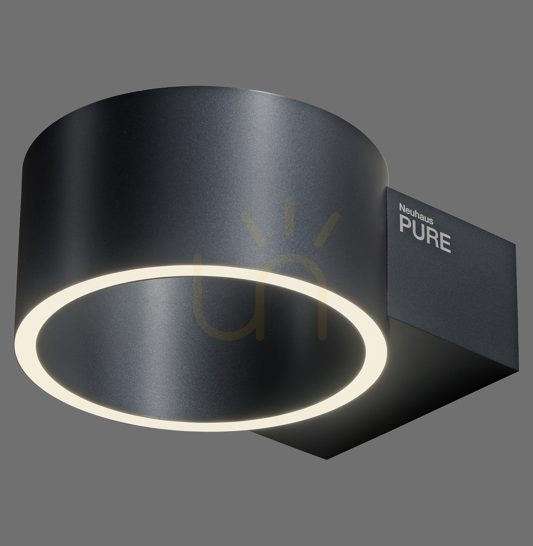 Prüfen PURE CLIPSE 8561-15 Wandleuchte, grau, 2xLED PURE CLIPSE 8561-15 Wandleuchte, grau, 2xLED