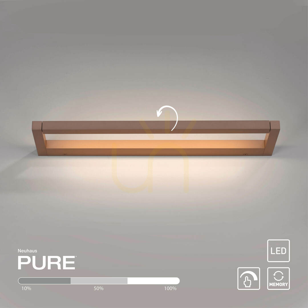 Aussicht PURO 9113-97 Braune Wandleuchte, 1xLED PURO 9113-97 Braune Wandleuchte, 1xLED