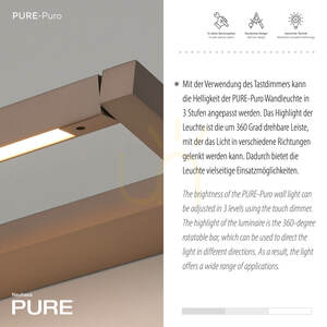 PURO 9113-97 Braune Wandleuchte, 1xLED 3 PURO 9113-97 Braune Wandleuchte, 1xLED small 3