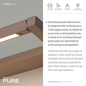 PURO 9113-97 Braune Wandleuchte, 1xLED 4 PURO 9113-97 Braune Wandleuchte, 1xLED small 4