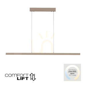 ADRIANA COMFORT LIFT 2598-97 Messing 1xLED-Pendelleuchte small 1