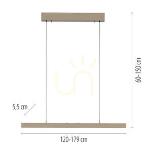 ADRIANA COMFORT LIFT 2598-97 Messing 1xLED-Pendelleuchte small 8