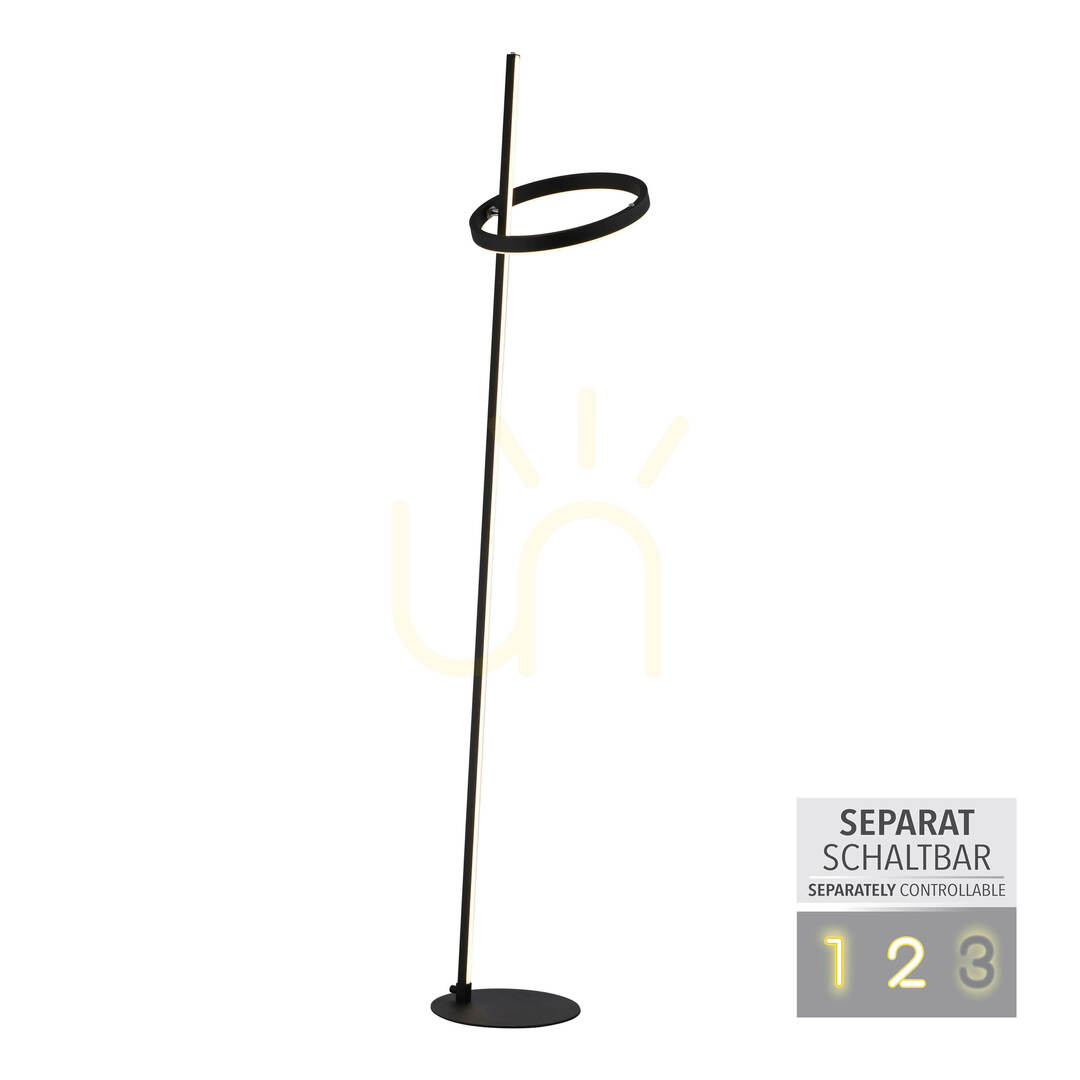 Aussicht RITUS 15397-18 Stehlampe, schwarz, 2xLED RITUS 15397-18 Stehlampe, schwarz, 2xLED