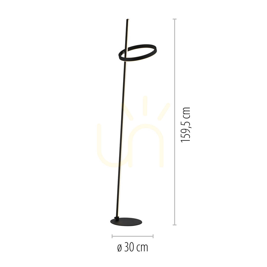 Anzeige RITUS 15397-18 Stehlampe, schwarz, 2xLED RITUS 15397-18 Stehlampe, schwarz, 2xLED