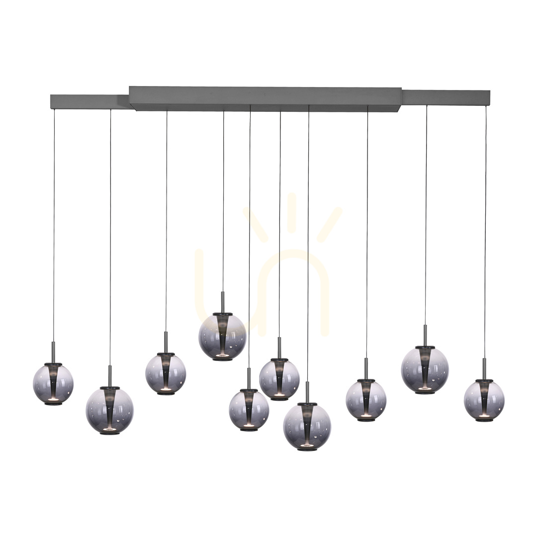 Aussicht PURE E-INFINITY 2221-15 Grau 10xLED-Pendelleuchte PURE E-INFINITY 2221-15 Grau 10xLED-Pendelleuchte