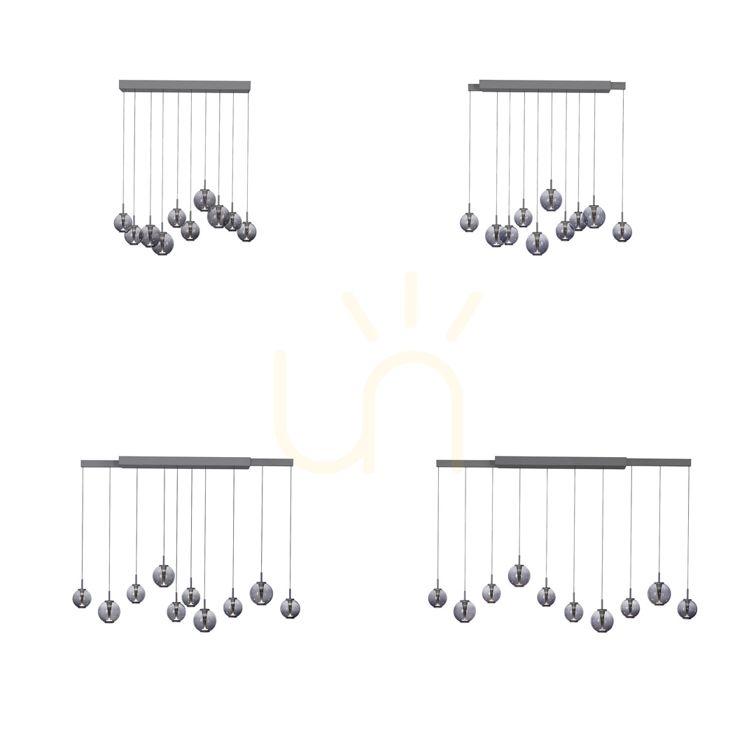 Vorschau PURE E-INFINITY 2221-15 Grau 10xLED-Pendelleuchte PURE E-INFINITY 2221-15 Grau 10xLED-Pendelleuchte