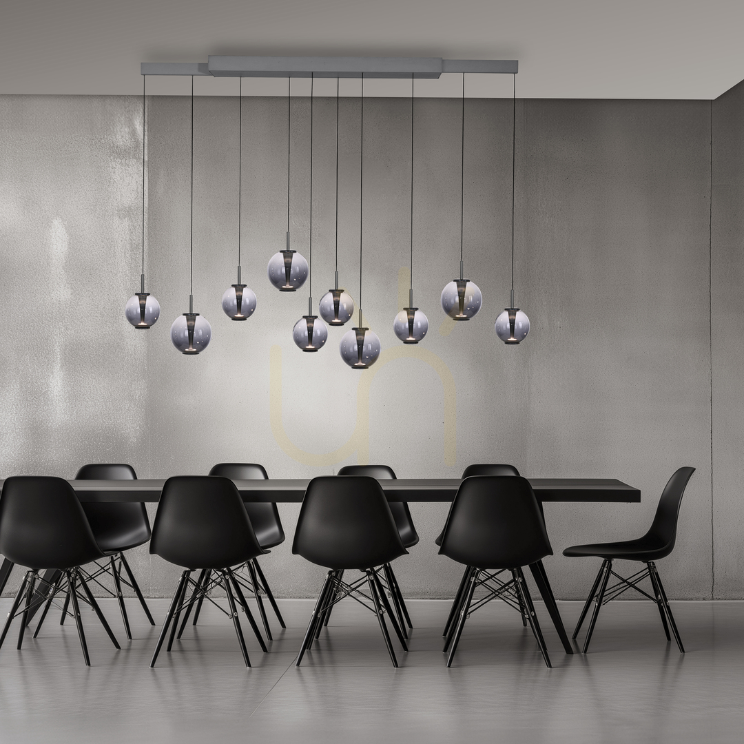 Anzeige PURE E-INFINITY 2221-15 Grau 10xLED-Pendelleuchte PURE E-INFINITY 2221-15 Grau 10xLED-Pendelleuchte