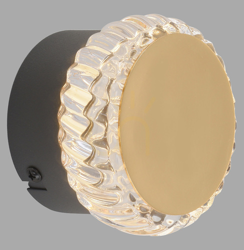 Prüfen IGO 18700-68 Wandleuchte, schwarz, 1xLED