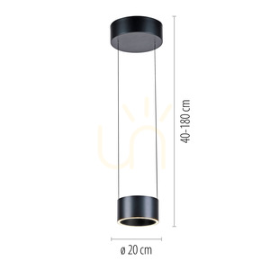 PURE CLIPSE 2471-15 Graue 2xLED-Pendelleuchte small 8