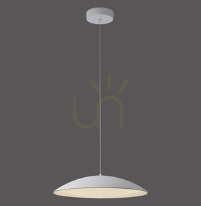 LENTE14607-16 Weiße Pendelleuchte mit 1 LED small 0