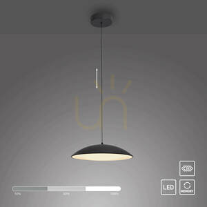 LENTE14606-18 Schwarze Pendelleuchte mit 1 LED small 1