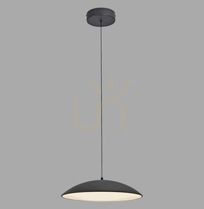 LENTE14606-18 Schwarze Pendelleuchte mit 1 LED small 0