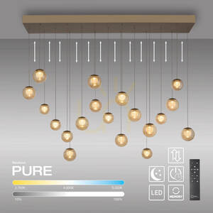 PURE POPUP 2589-97 Braun 19xLED-Pendelleuchte 1 PURE POPUP 2589-97 Braun 19xLED-Pendelleuchte small 1