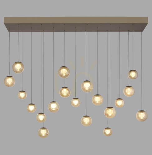 Prüfen PURE POPUP 2589-97 Braun 19xLED-Pendelleuchte