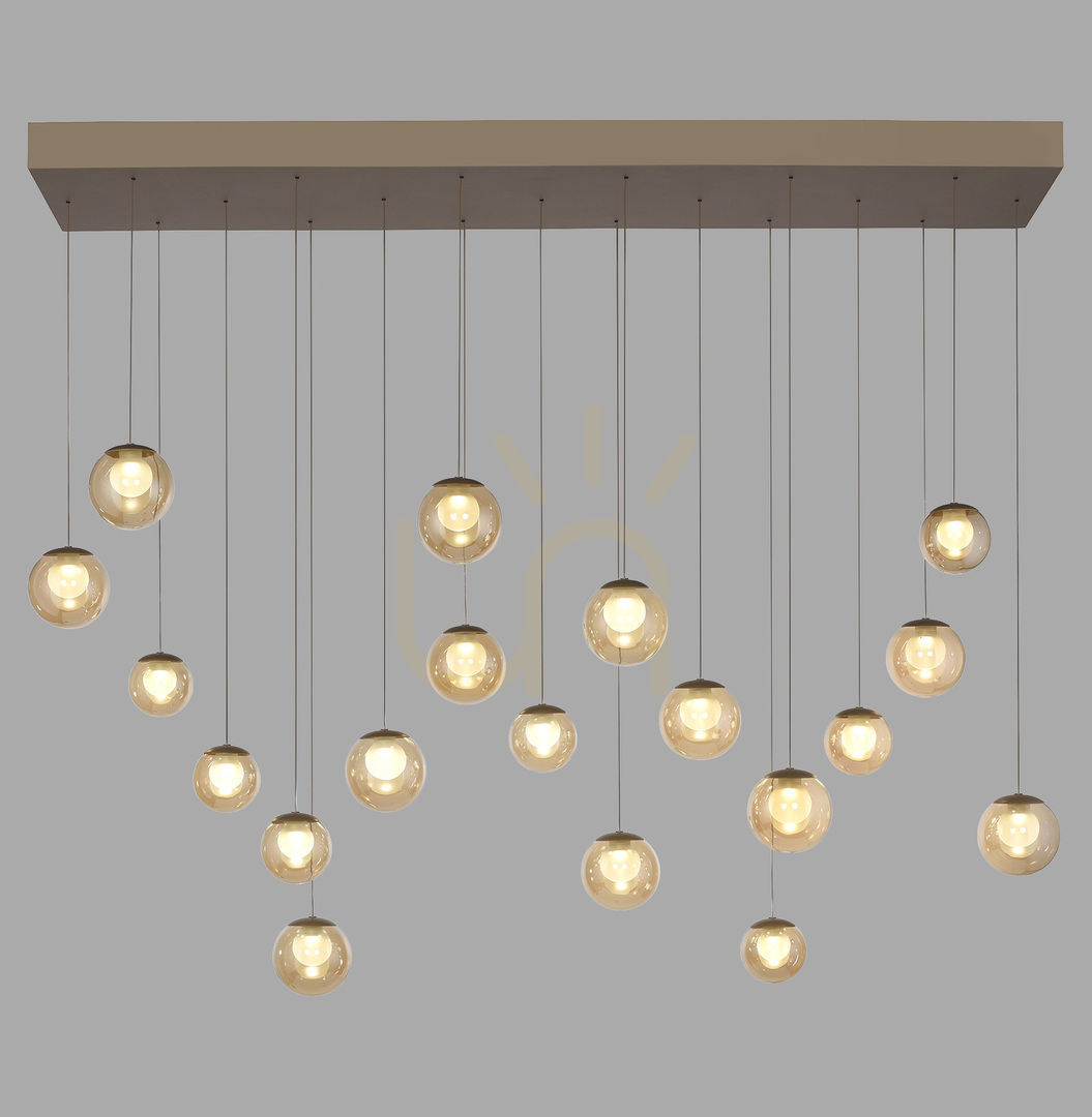 Prüfen PURE POPUP 2589-97 Braun 19xLED-Pendelleuchte PURE POPUP 2589-97 Braun 19xLED-Pendelleuchte