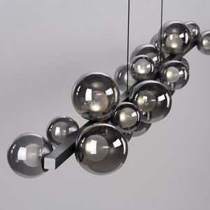 PURE E-POPUP 2558-15 Grau 18xLED-Pendelleuchte small 6