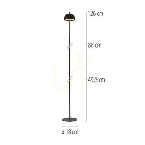 BELLIS 19245-18 Stehlampe, schwarz, 1xLED small 9