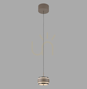 PURE FALLING RINGS 2503-97 Braun 1xLED-Pendelleuchte small 0