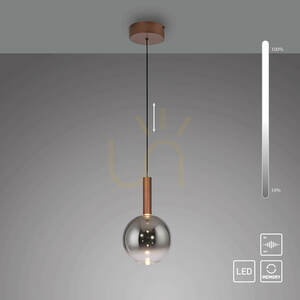 BOWL 2284-23 Pendelleuchte, braun, 1xLED small 1