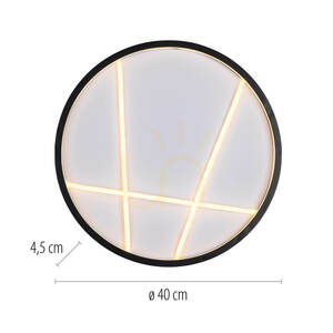 MIKADO 14091-18 Schwarze Deckenleuchte, 1xLED small 6