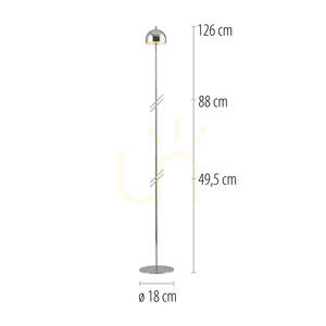 BELLIS 19245-17 Chrom-Stehlampe, 1xLED small 1