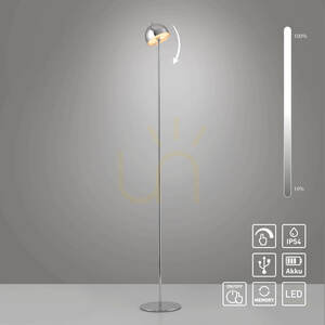 BELLIS 19245-17 Chrom-Stehlampe, 1xLED small 3