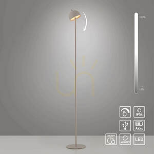 BELLIS 19245-39 Stehlampe, beige, 1xLED 1 BELLIS 19245-39 Stehlampe, beige, 1xLED small 1