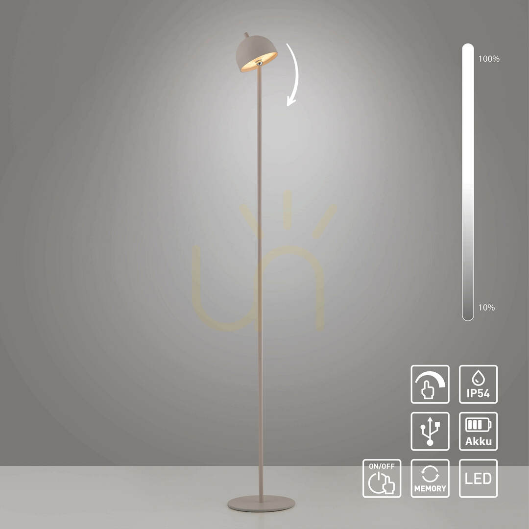 Aussicht BELLIS 19245-39 Stehlampe, beige, 1xLED BELLIS 19245-39 Stehlampe, beige, 1xLED