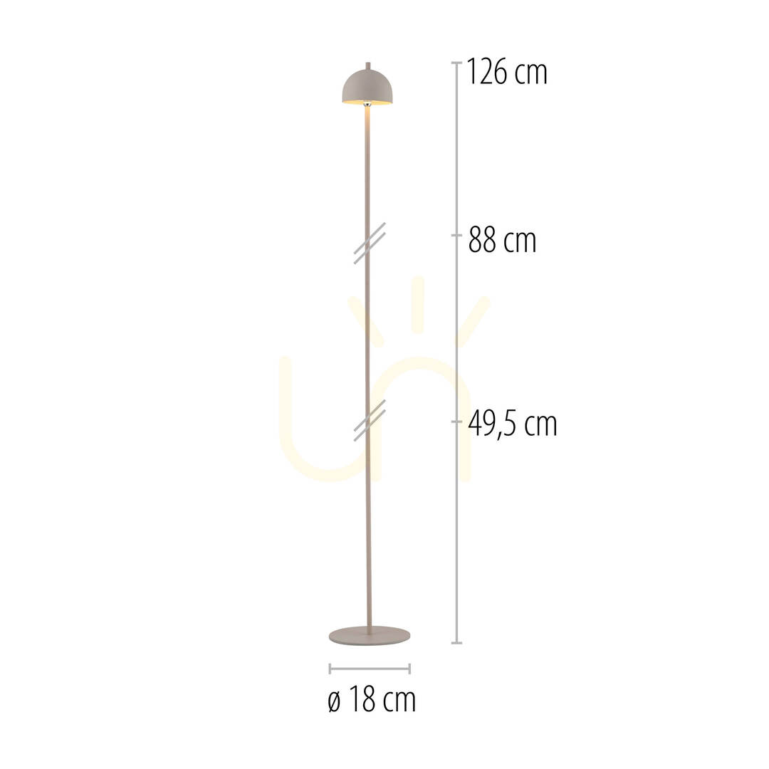 Aussicht BELLIS 19245-39 Stehlampe, beige, 1xLED BELLIS 19245-39 Stehlampe, beige, 1xLED