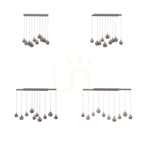 PURE E-INFINITY 2221-97 Braune 10xLED-Pendelleuchte small 2