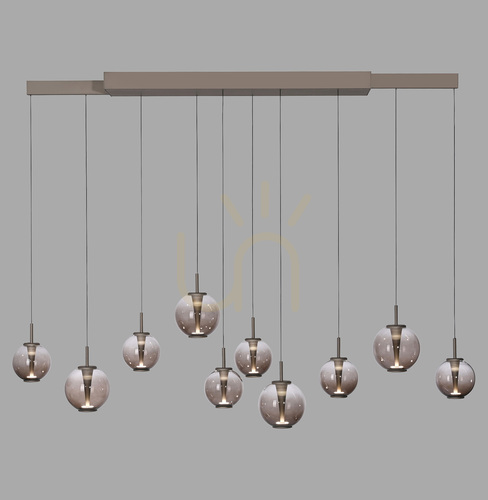 Prüfen PURE E-INFINITY 2221-97 Braune 10xLED-Pendelleuchte