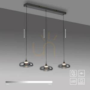 POSH 15693-15 Graue 3xLED-Pendelleuchte small 1