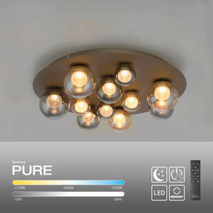 PURE POPUP 6588-97 Deckenleuchte, braun, 11 LEDs small 1
