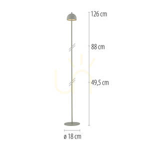 BELLIS 19245-43 Stehlampe, grau, 1xLED small 7