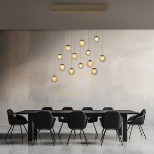 PURE POPUP 2590-97 Braun 13xLED-Pendelleuchte small 3
