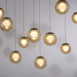 PURE POPUP 2590-97 Braun 13xLED-Pendelleuchte small 6