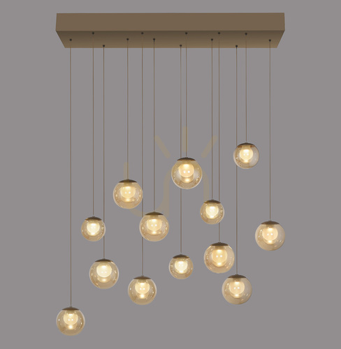 Prüfen PURE POPUP 2590-97 Braun 13xLED-Pendelleuchte