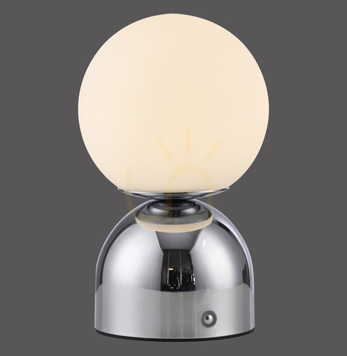 Prüfen RUDI 19218-17 Chrom-Tischlampe, 1xLED