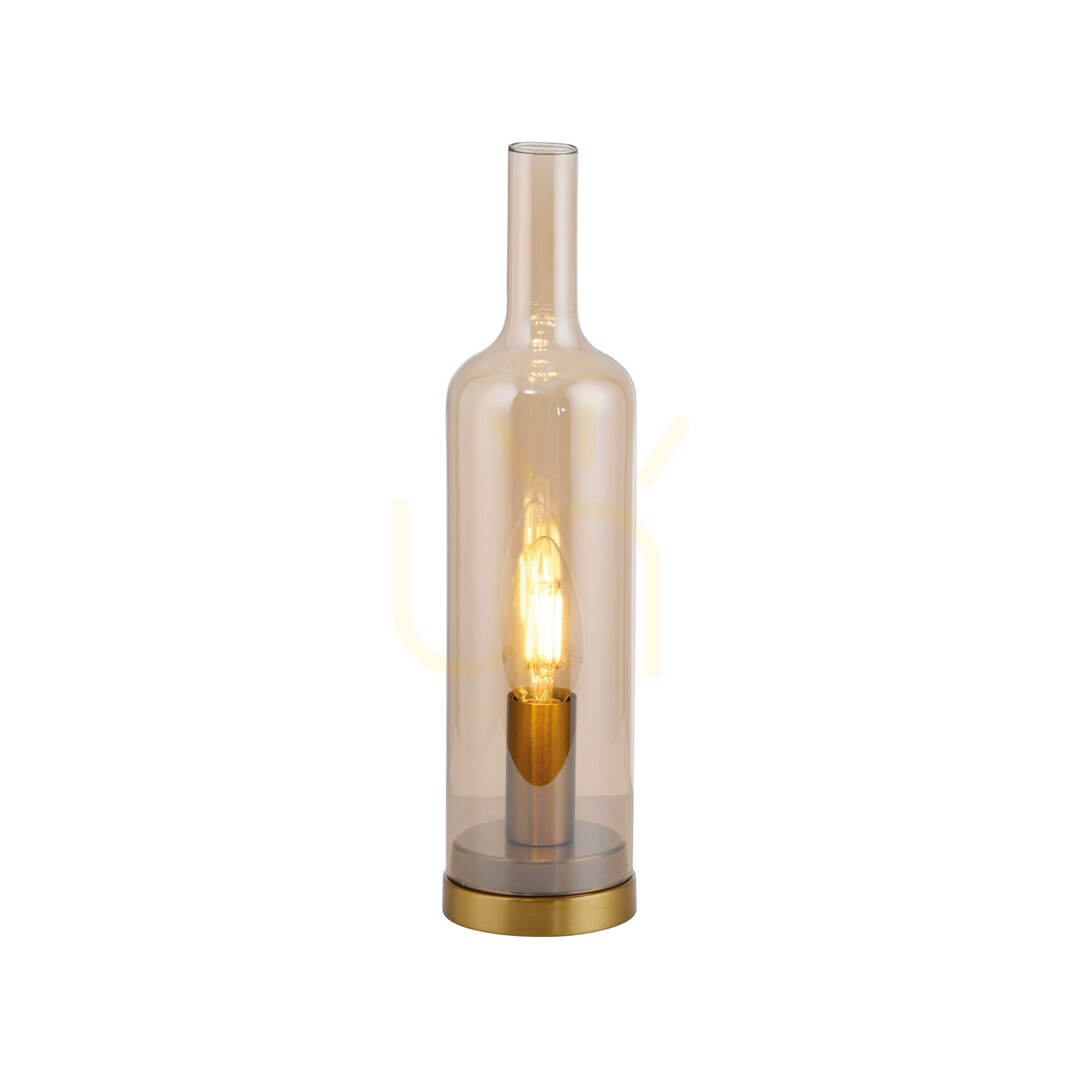Vorschau BOTTLE14006-27 Tischlampe, Bernstein, 1xE14 BOTTLE14006-27 Tischlampe, Bernstein, 1xE14