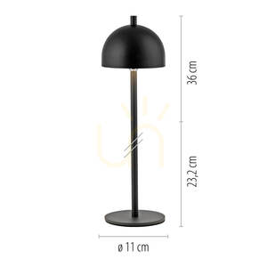 BELLIS 19244-18 Tischlampe, schwarz, 1xLED small 10