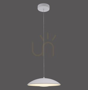 LENTE14606-16 Weiße Pendelleuchte mit 1 LED small 0