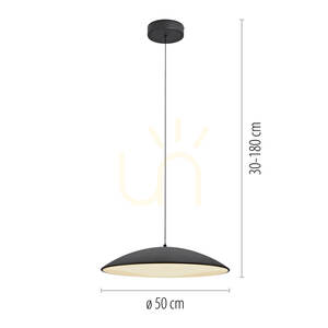 LENTE14607-18 Schwarze Pendelleuchte mit 1 LED 7 LENTE14607-18 Schwarze Pendelleuchte mit 1 LED small 7